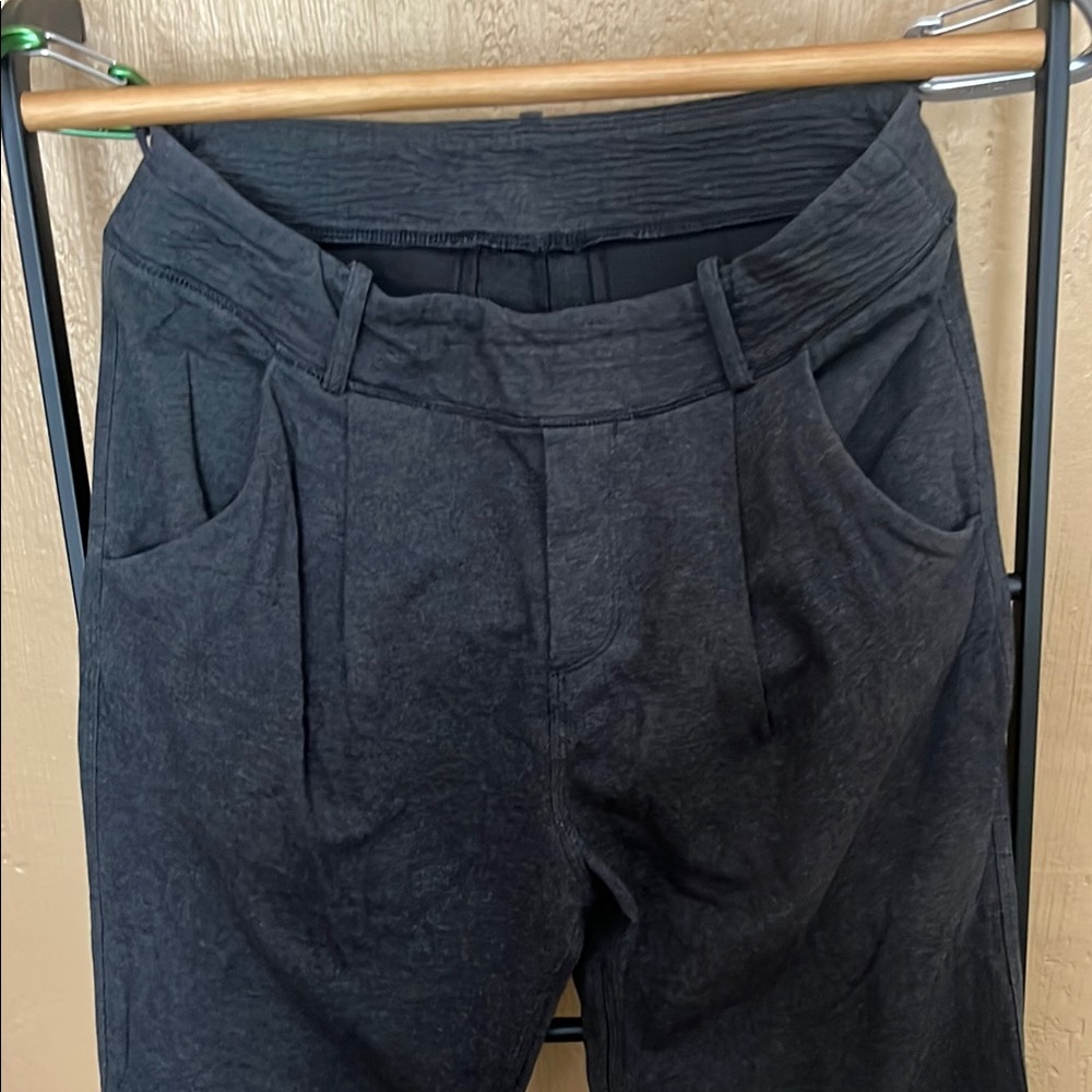 Lululemon Athletica Black Track Pants with Elastic Waistband